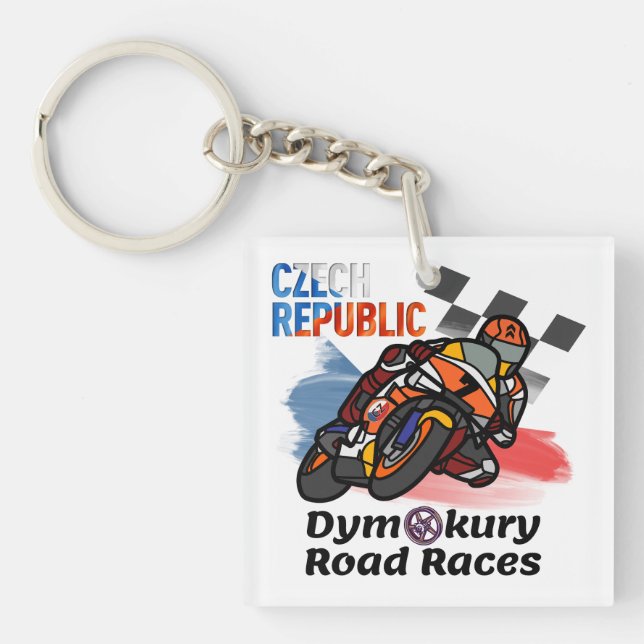 Porte-clefs Course de la moto Dymokury (Devant)
