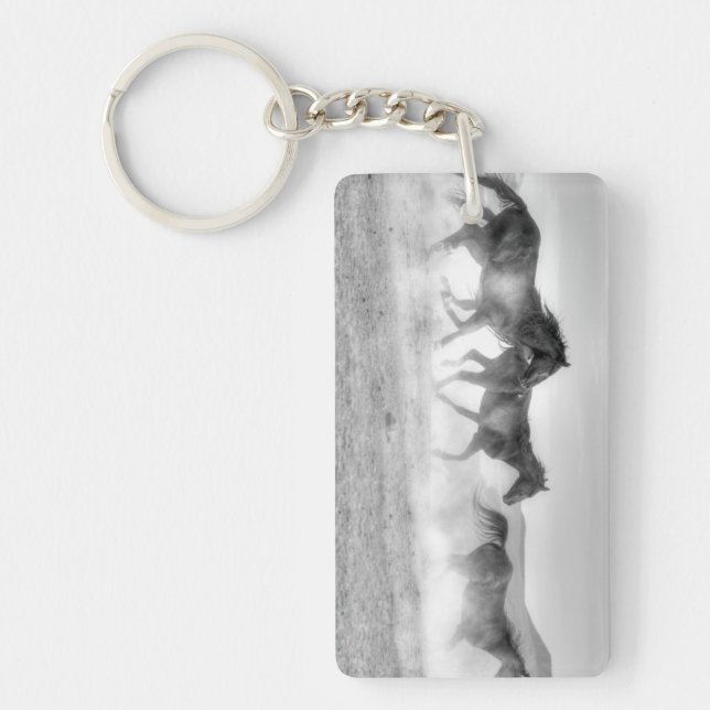 Porte-clefs Course de mustang (Devant)