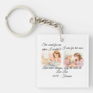 Porte-clefs Coussin décoratif pour la fête des mères et l'aide