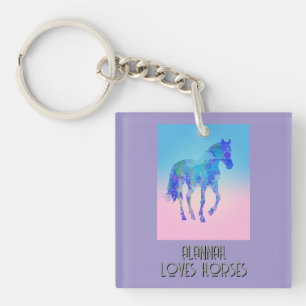 Porte-clefs coutume Juste une fille qui aime les chevaux