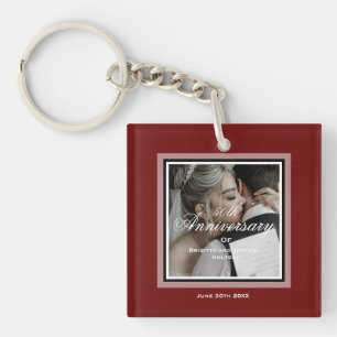 Porte-clefs Coutume rouge bourguignonne 50e anniversaire coupl