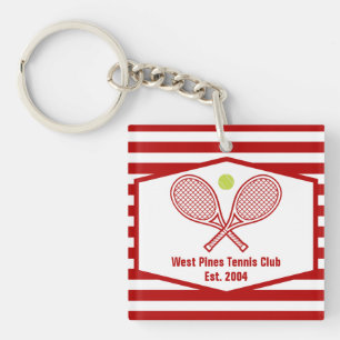 Porte-clefs Coutume Tennis Country Club Red Stried