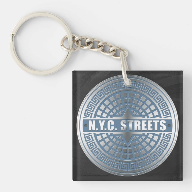 Porte-clefs Couvertures de trou NYC (Devant)