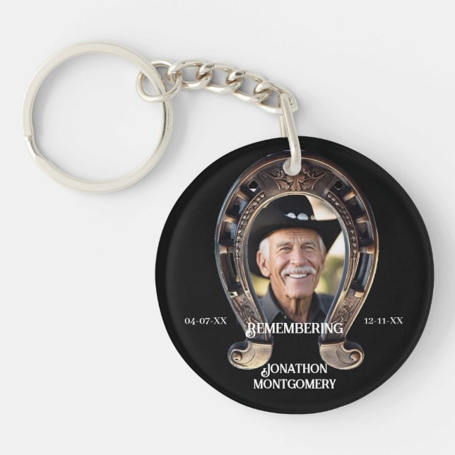 Porte-clefs Cowboy Horseshoe Memorial (Devant)
