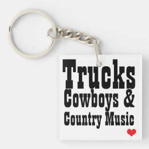Porte-clefs Cowboys de camions et porte - clé de musique