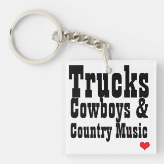 Porte-clefs Cowboys de camions et porte - clé de musique
