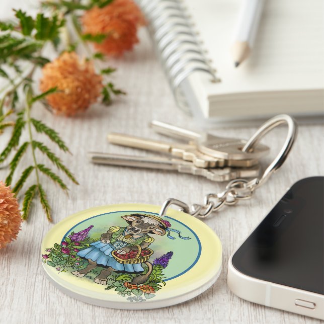 Porte-clefs Cowgirl Cottagecore (Devant droit)