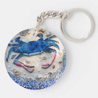 Porte-clefs Crabe bleu