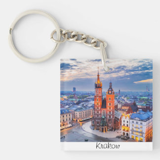 Porte-clefs Cracovie nuit en Pologne
