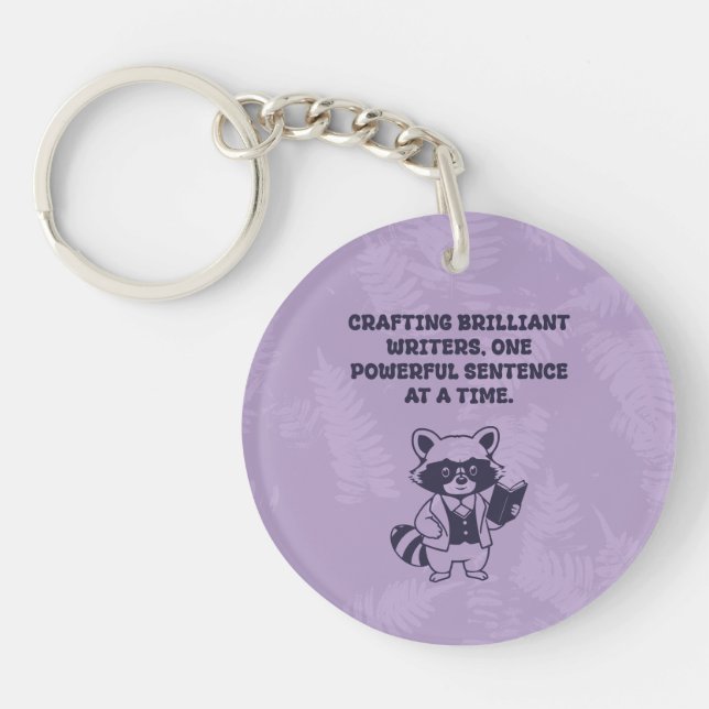 Porte-clefs Crafting Brilliant Writers One Powerful Sentence (Devant)