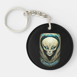 Porte-clefs Crâne Alien Tête Thunder_Cove