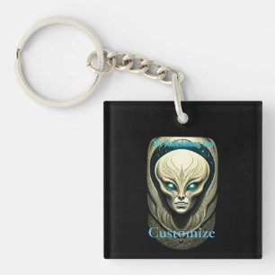 Porte-clefs Crâne Alien Tête Thunder_Cove