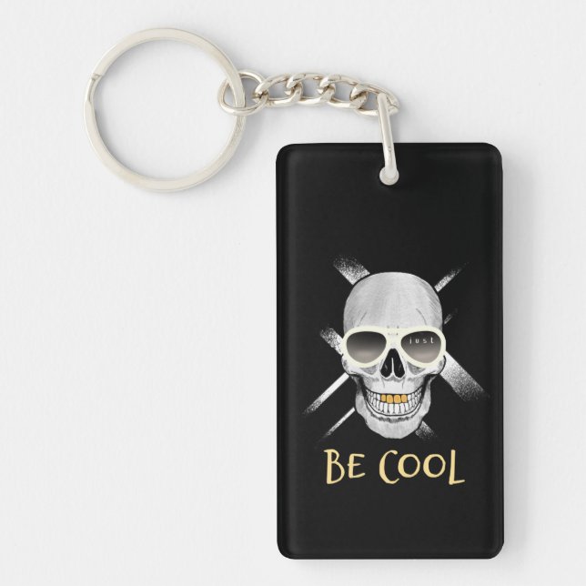 Porte-clefs Crâne cool (Devant)