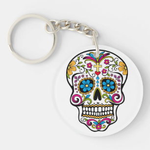 Porte-clefs Crâne de sucre