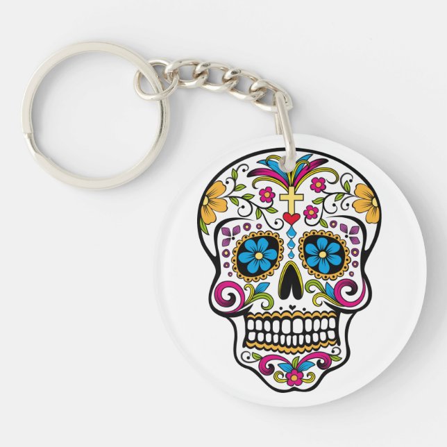 Porte-clefs Crâne de sucre (Devant)