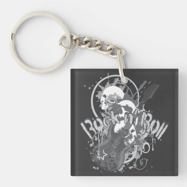 Porte-clefs Crânes de roulement de roche (Devant)