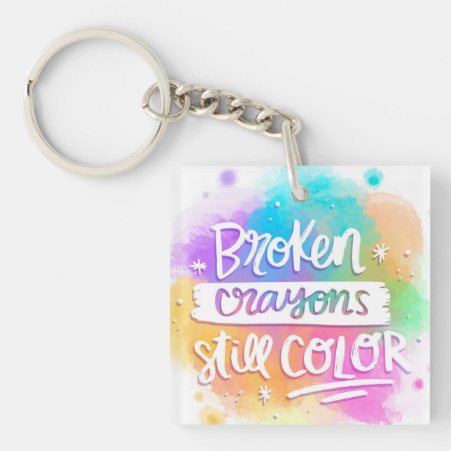 Porte-clefs Crayons cassés (Devant)