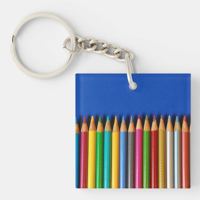 Porte-clefs Crayons de crayon colorés (Devant)