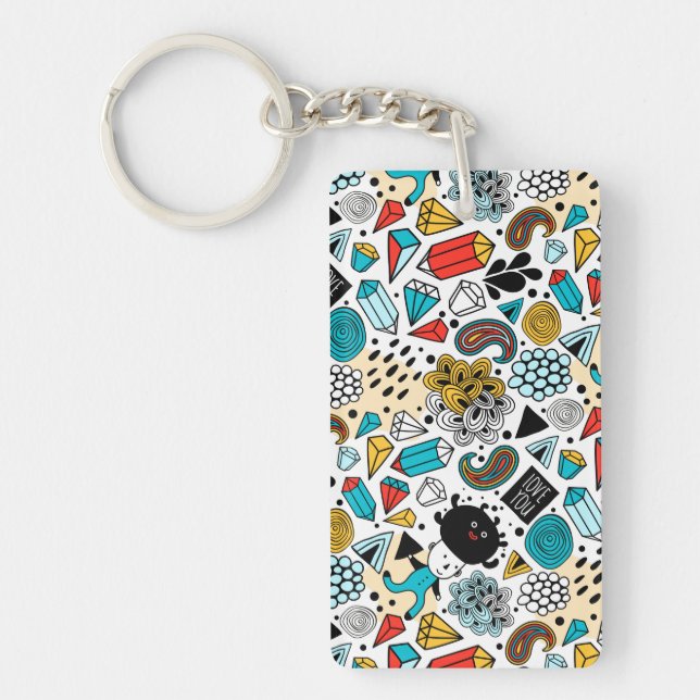 Porte-clefs Crazy head (Devant)
