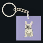 Porte-clefs Cream French Bulldog,<br><div class="desc">Cream French Bulldog, </div>