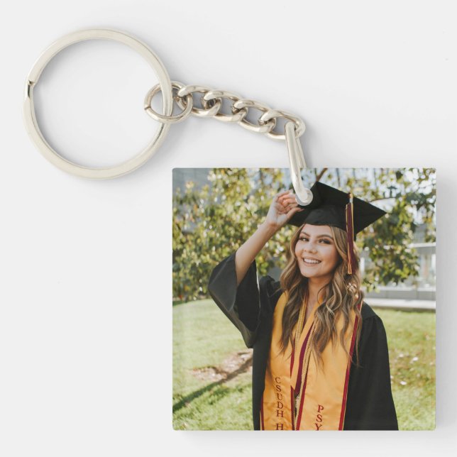 Porte-clefs Create Your Own Custom Graduate 2 Photo (Devant)