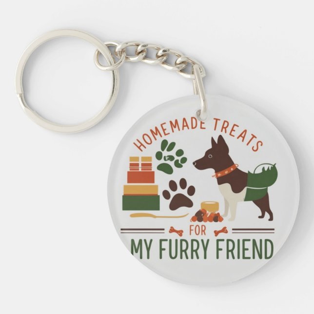 Porte-clefs Créateur de traitement de chien (Devant)
