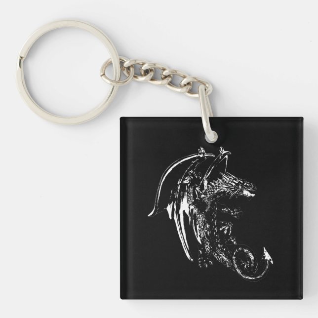 Porte-clefs Création de Créature Mystique Dragon de la Bête de (Devant)