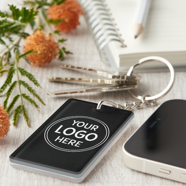 Porte-clefs Créations personnalisées élégantes et modernes vér (Devant droit)