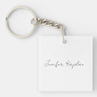 Porte-clefs Creative classique blanc minimaliste professionnel