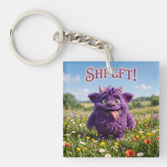 Porte-clefs Créature Furry Fantastique d'Attitude (Devant)