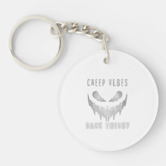 Porte-clefs Creep Vibes Dark Energy _ Trendy Horror Streetwear