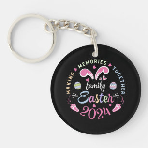 Porte-clefs Créer des souvenirs ensemble Pâques famille 2024