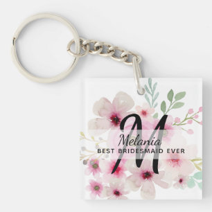 Porte-clefs Créer son propre cadeau de fête de mariage floral 