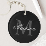 Porte-clefs Créer Votre Nom Personnalisé Monogramme Calligraph<br><div class="desc">Créez votre propre porte - clé personnalisé avec votre nom personnalisé et votre monogramme. Pour modifier ce modèle de conception, il suffit de modifier les champs de texte comme indiqué ci-dessus. Vous pouvez facilement ajouter du texte ou des images, customiser des polices et des couleurs. Offrez-vous un cadeau parfait pour...</div>
