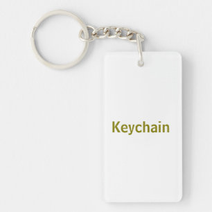Porte-clefs Créez votre personnalisation 1,5" x 2,75"