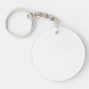 Porte-clefs Créez votre propre acrylique ronde Porte - clé p