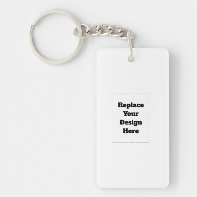 Porte-clefs Créez votre propre blanc  (Devant)