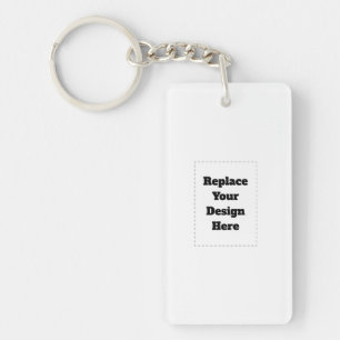 Porte-clefs Créez Votre Propre blanc
