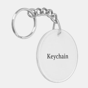 Porte-clefs Créez votre propre cercle simple (double face) 2" 
