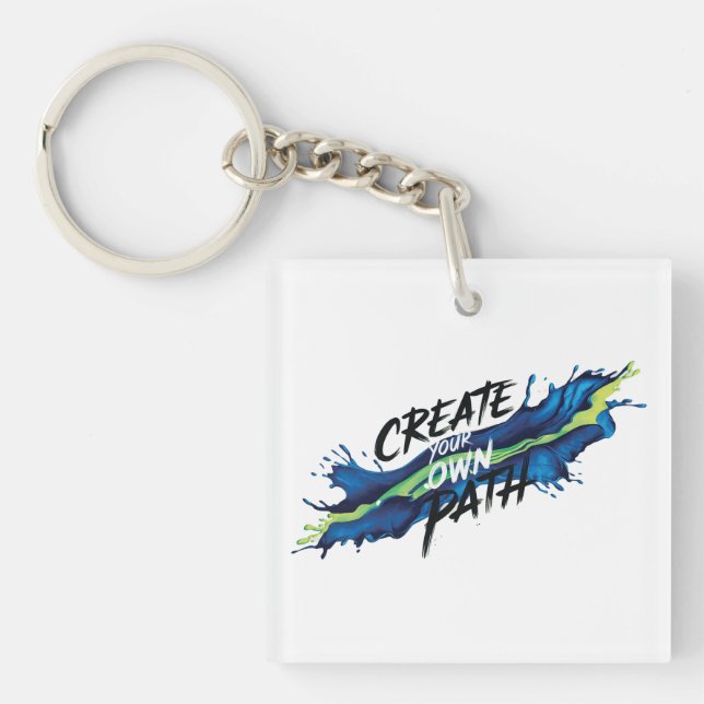 Porte-clefs Créez votre propre chemin d'accès Conception inspi (Devant)