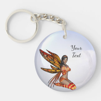 Porte-clefs Créez Votre Propre Fée Bulles Monarch Personnalisé