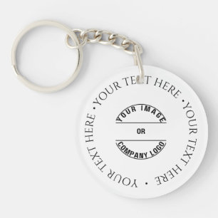 Porte-clefs Créez Votre Propre Modèle Personnalisé Vide