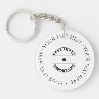 Porte-clefs Créez Votre Propre Modèle Personnalisé Vide