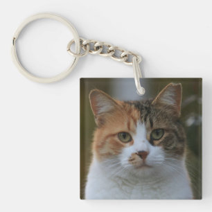 Porte-clefs Créez Votre Propre Photo de Chat Personnalisée