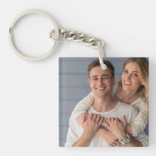 Porte-clefs Créez Votre Propre Photo de Couple Image Personnal