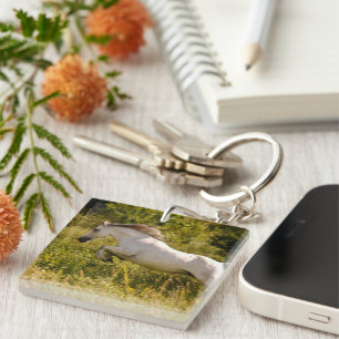 Porte-clefs Créez Votre Propre Photo Équestre De Cheval Person