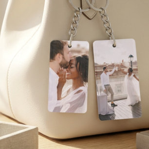 Porte-clefs Créez Votre Propre Photo Moderne Personnalisée