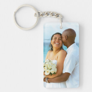 Porte-clefs Créez Votre Propre Photo Personnalisée de Mariage