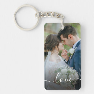 Porte-clefs Créez Votre Propre Photo Personnalisée de Mariage 