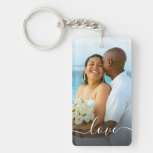 Porte-clefs Créez Votre Propre Photo Personnalisée de Mariage